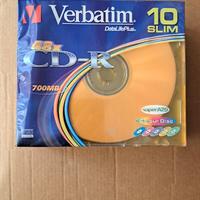 CD-R Verbatim 10pz slimcase colorati