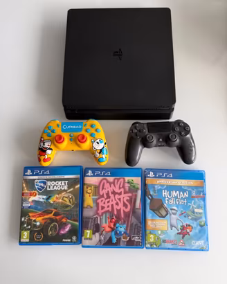 PS4 Slim 500GB + 2 Controller + 3 Giochi | The Las