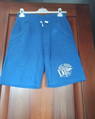 Pantaloncini Corti Sportivi Blu Royal NYC 17 anni