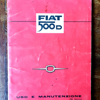 Uso e Manutenzione FIAT 500 D Originale Manuale