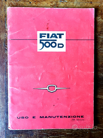 Uso e Manutenzione FIAT 500 D Originale Manuale