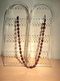 Collana diaspro rossoCollana artigianale in pietra