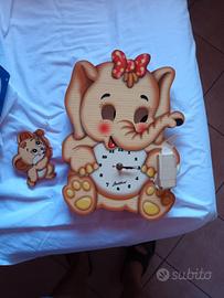 orologio per camera bambini da muro bartolucci