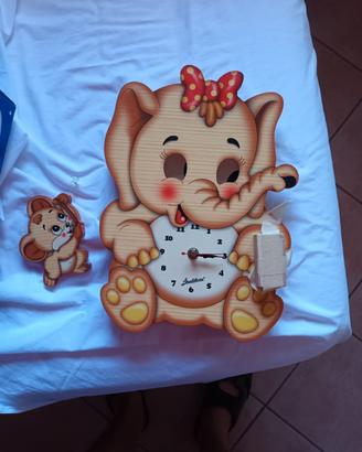 orologio per camera bambini da muro bartolucci