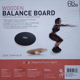 Tavola Equilibrio Legno 66fit 40cm Blu