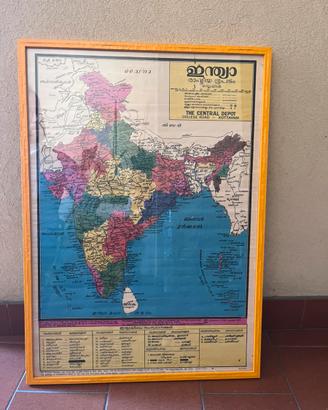 Quadro mappa India