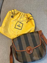 Borsa Fendi s.a.s Vintage Pequin Crossbody