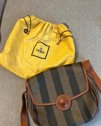 Borsa Fendi s.a.s Vintage Pequin Crossbody