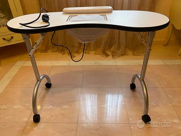 Tavolo aspirante pieghevole manicure