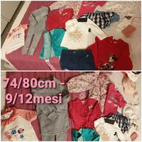 abbigliamento bimba 74/80cm - 9/12mesi