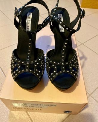 Scarpe con tacco Emanuèlle Vee 36 nere nuove