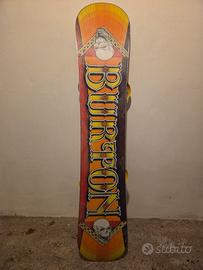 tavola snowboard burton con attacchi union