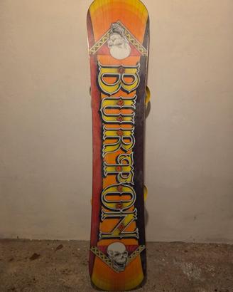 tavola snowboard burton con attacchi union