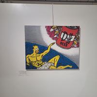 quadro dipinto a mano  Michelangelo simps