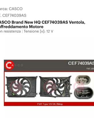 Ventola raffreddamento motore