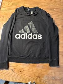 Felpa nera adidas bambino