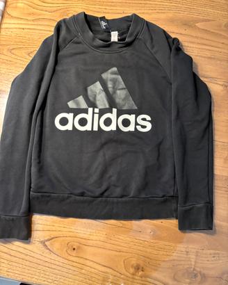 Felpa nera adidas bambino