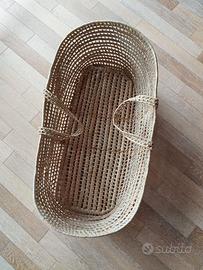 Cesta neonato in vimini