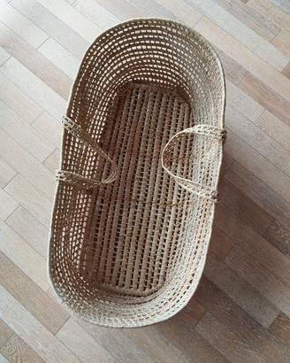 Cesta neonato in vimini