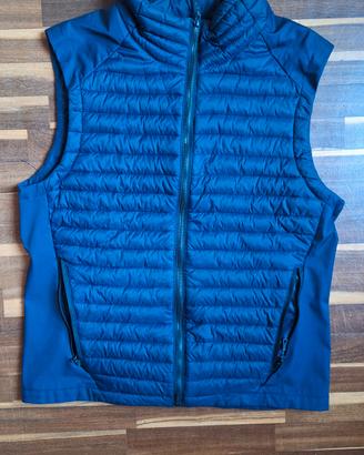Gilet imbottito blu da uomo