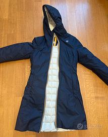 Piumino lungo K-Way doubleface