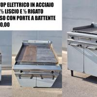 FRY TOP ELETTRICO IN ACCIAIO INOX