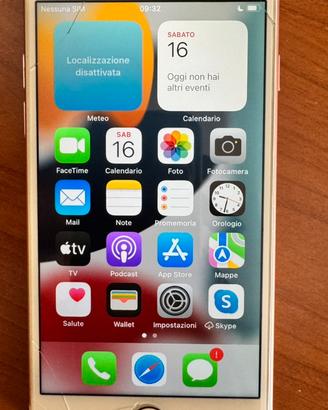 iPhone 7 128GB rosa vetro rotto