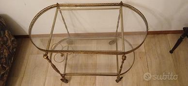 superofferta carrellino portavivande in vetro