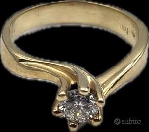 SOLITARIO ORO DIAMANTE 0.72 carati