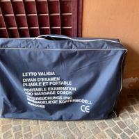 Lettino a valigia pieghevole con custodia