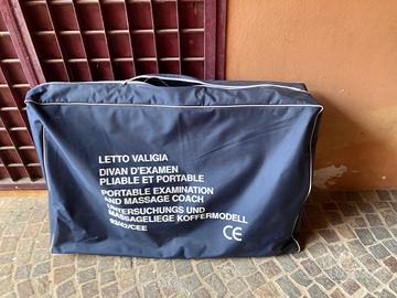 Lettino a valigia pieghevole con custodia