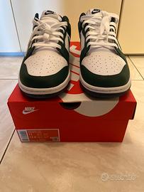 Nike dunk low bianco verde