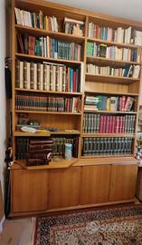 LIBRERIA IN LEGNO MASSELLO, CILIEGIO 