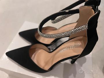 Décolleté nero tacco 10