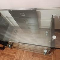 Mobile in vetro per TV porta anche DVD
