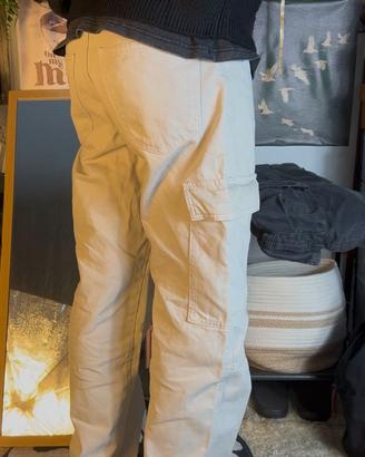 Pantaloni cargo Bershka beige tg 36 (W29)