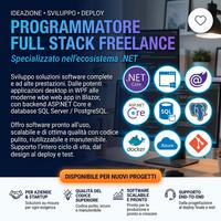 Sviluppatore freelancer full stack .net