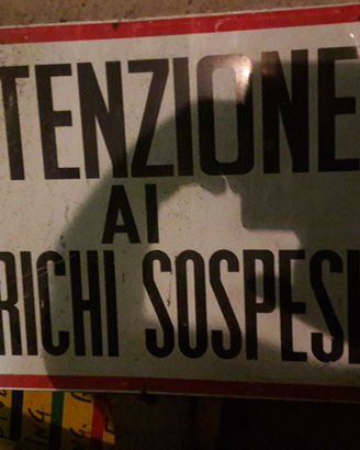 Cartello metallico vintage