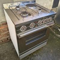 Cucina GAS VARENNA 3 Fuochi Piastra e Forno Acciai