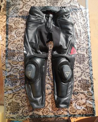 pantaloni moto 50 dainese in pelle