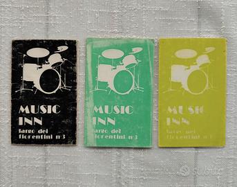 3 Tessere Vintage MUSIC INN Roma 1983 Jazz Club 