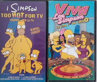 4 Videocassette The Simpson Vintage anni 90