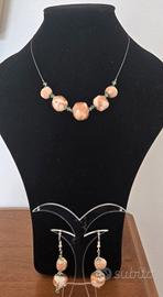 Collana e Orecchini Swarovski e Ceramica