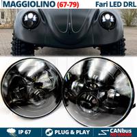 2 FARI LED 7 Pollici PER VW Maggiolino Maggiolone