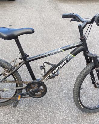 Bicicletta Nera 20" RockRider ST500 Decathlon