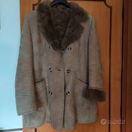 cappotto vintage in pelliccia di montone 