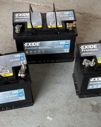 Batterie Exide premium EA1050 12v 105 ah ottime