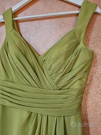 abito donna cerimonia verde acido