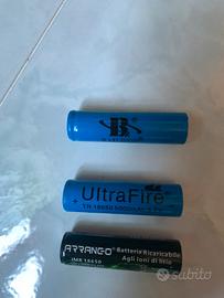 3 Batterie mod. 18650, 3,7v