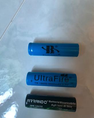 3 Batterie mod. 18650, 3,7v